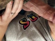 Babygirls first cum shot to the face  3/16