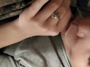 Babygirls first cum shot to the face  5/16