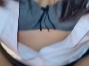 Thai student girl having fun with teacher 2/16