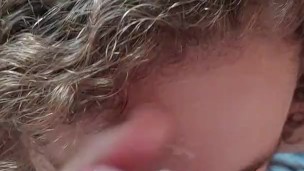 Sexy blowjob with facial! I love his cum on my face!