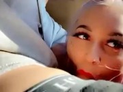 Keeping Myself entertained in LA Traffic 👅 16/16