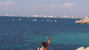 Fruit Masturbation and Pissing panties at Public Arheological Tourist point