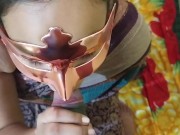 Desi horny girl giving blowjob and sucking balls 14/16