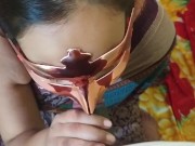 Desi horny girl giving blowjob and sucking balls 4/16