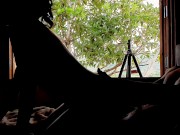 Hiding behind the window for a back-lit fuck - LufaVingt living the country life 10/16