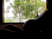 Hiding behind the window for a back-lit fuck - LufaVingt living the country life 14/16