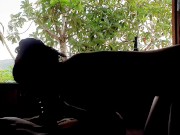 Hiding behind the window for a back-lit fuck - LufaVingt living the country life 5/16