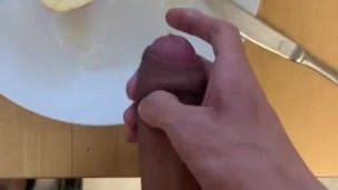  Asian boy on a healthy cum diet
