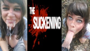 THE SUCKENING - Zombie Girl Sucks A Cock POV - Risky Public Outdoor Blowjob 2021 HALLOWEEN CONTEST