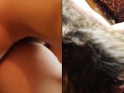 18 years British Teen ANAL first time HARD from big white cock and loves it, deep anal creampie 10/16