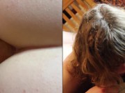 18 years British Teen ANAL first time HARD from big white cock and loves it, deep anal creampie 16/16