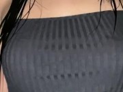 My stepcousin's bitch after coming out of the bathroom, the first thing she asks me is to cock 13/16