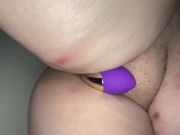 Sloppy ass head by the wife with some toy play  10/16