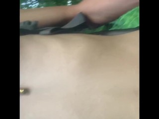 Naked woods waking with large cumshot