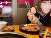 【露出】乳首ローター仕込んでひとり焼肉行ったらヤバすぎた【初めての乳首イキ】 I went to a barbecue alone with a nipple rotor. 12/16