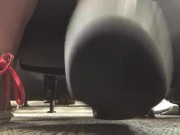 Giantess College Girl in Quirky Sneakers Teases You in PUBLIC with her Soles! 12/16