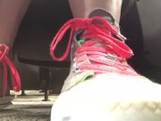 Giantess College Girl in Quirky Sneakers Teases You in PUBLIC with her Soles! 13/16