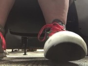 Giantess College Girl in Quirky Sneakers Teases You in PUBLIC with her Soles! 15/16
