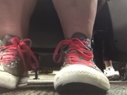 Giantess College Girl in Quirky Sneakers Teases You in PUBLIC with her Soles! 6/16