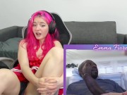 TikTok thot React to Interracial Porn - Emma Fiore 4/16