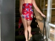 Jenna Teasing Me As We Walk Up The Stairs - Follow to see more of my adventures with her 5/16