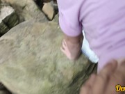 cute schoolgirl with blue hair gives blowjob and sex to get cum on face 11/16