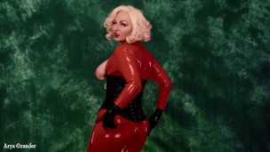 Femdom JOI in French POV Latex FREE porn video