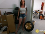 Roadside - Tricia Oaks Bailing Out Her BF With Her Juicy Pussy 5/16