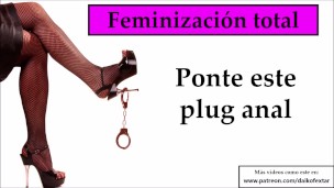 Ponte ropa de mujer, un plug anal y sal a la calle. Es una orden perra sissy.