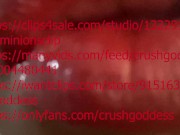 Giantess puckering lips for kiss 9/16