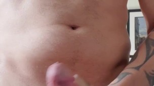 Wank and cum on a Monday afternoon
