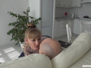 Predator Mistress. Femdom. Face Licking. She loves Biting. Sasha Bikeyeva 2/16