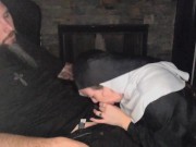 Nun submits to priest for blowjob// Onlyfans for more content