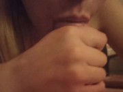 Russian stepsister gently sucks penis to stepbrother 14/16