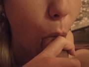 Russian stepsister gently sucks penis to stepbrother 6/16