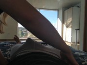 I wake up horny in the morning so I go looking for my stepbrother's cock 6/16