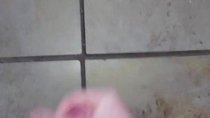 Before Shower Wank precum Squirting and then Cumshot Normal