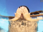 Jacqueline Hope enjoys being naked in the pool 16/16