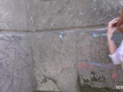 GERMAN SCOUT - GINGER BIG TITS GIRL KIARA PICKUP AND ROUGH FUCK AT STREET CASTING 4/16