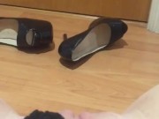 Caught mom fucking so I put on her panties and squirted on them while Iistening 13/16