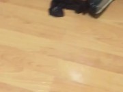 Caught mom fucking so I put on her panties and squirted on them while Iistening 16/16