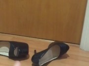 Caught mom fucking so I put on her panties and squirted on them while Iistening 9/16