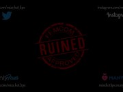 Amateur frustrating ruined orgasm with intense post orgasm stimulation from Mistress Hot Lips 2/16