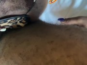 ISLAND EBONY GETS REAL FREAKY AS SHE DEEPTHROATS FAT DICK AND LICK ASS!!!!! 12/16