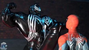 Venom Show Off Muscle Growth Animation LOOP
