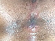 my ass begged for a cock and make it cum (EBONY ANAL GAPE) 3/16