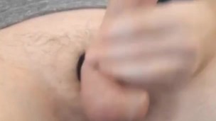 Tight balls with oozing cumshot