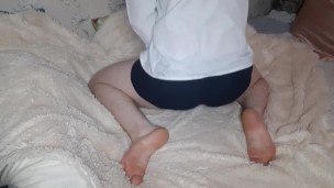 Guy in wet panties
