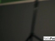 Gorgeous Big Tittied Blonde Stuffing Food Inside 16/16