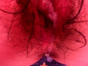 Cum in her bush HAIRY PUSSY 14/16